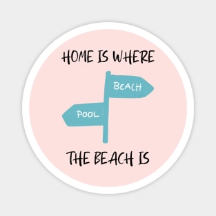 Home Is Where The Beach Is Magnet